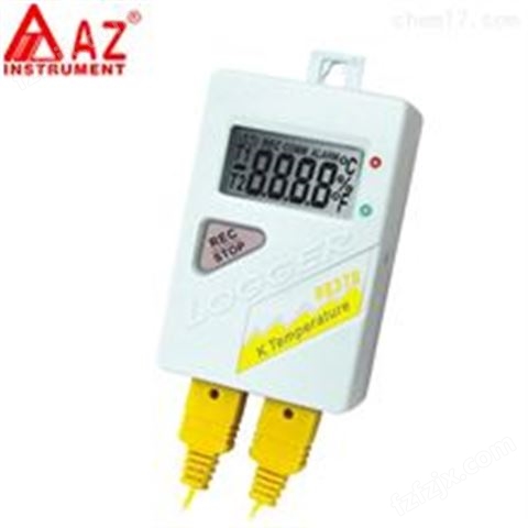 AZ88378中国台湾衡欣双通道K型热电偶温度自动记录仪